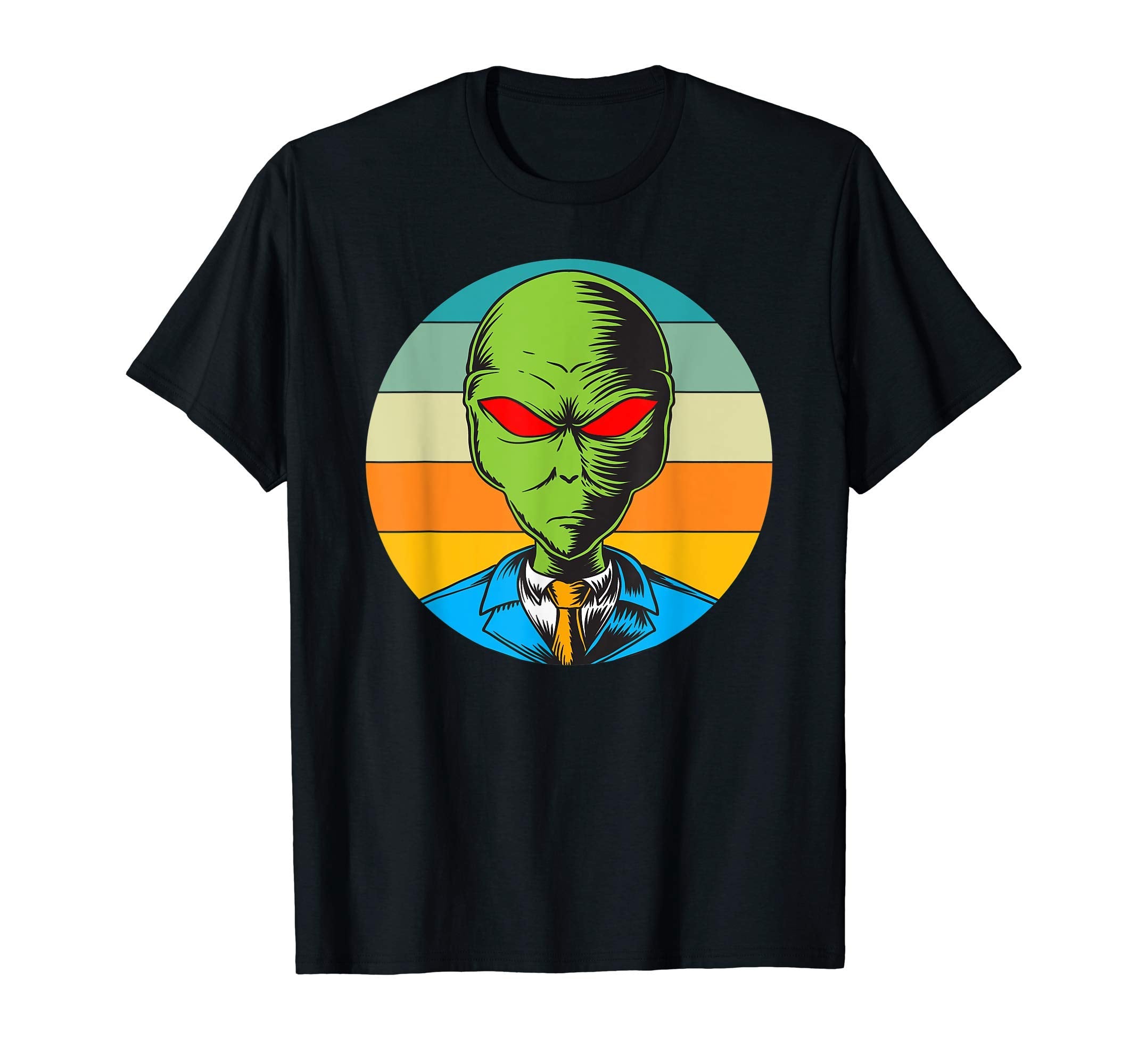 Green Alien Funny Gift Ideas Sunset T-Shirt - Graphic Print for Adults - T-Shirt, Sweatshirt, Hoodie