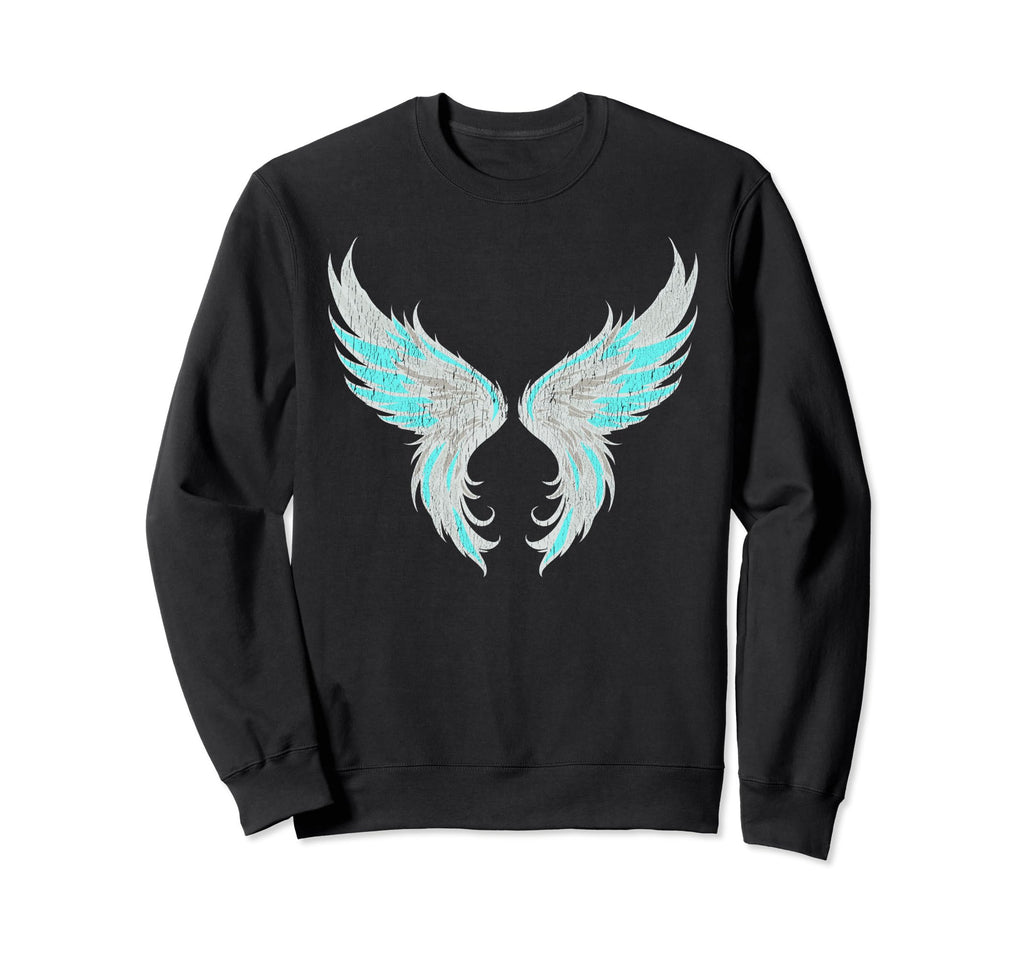 Gothic Angel Wings Fairy Grunge Sweatshirt - Casual Everyday Wear Unisex - T-Shirt, Sweatshirt, Hoodie