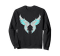 Gothic Angel Wings Fairy Grunge Sweatshirt - Casual Everyday Wear Unisex - T-Shirt, Sweatshirt, Hoodie