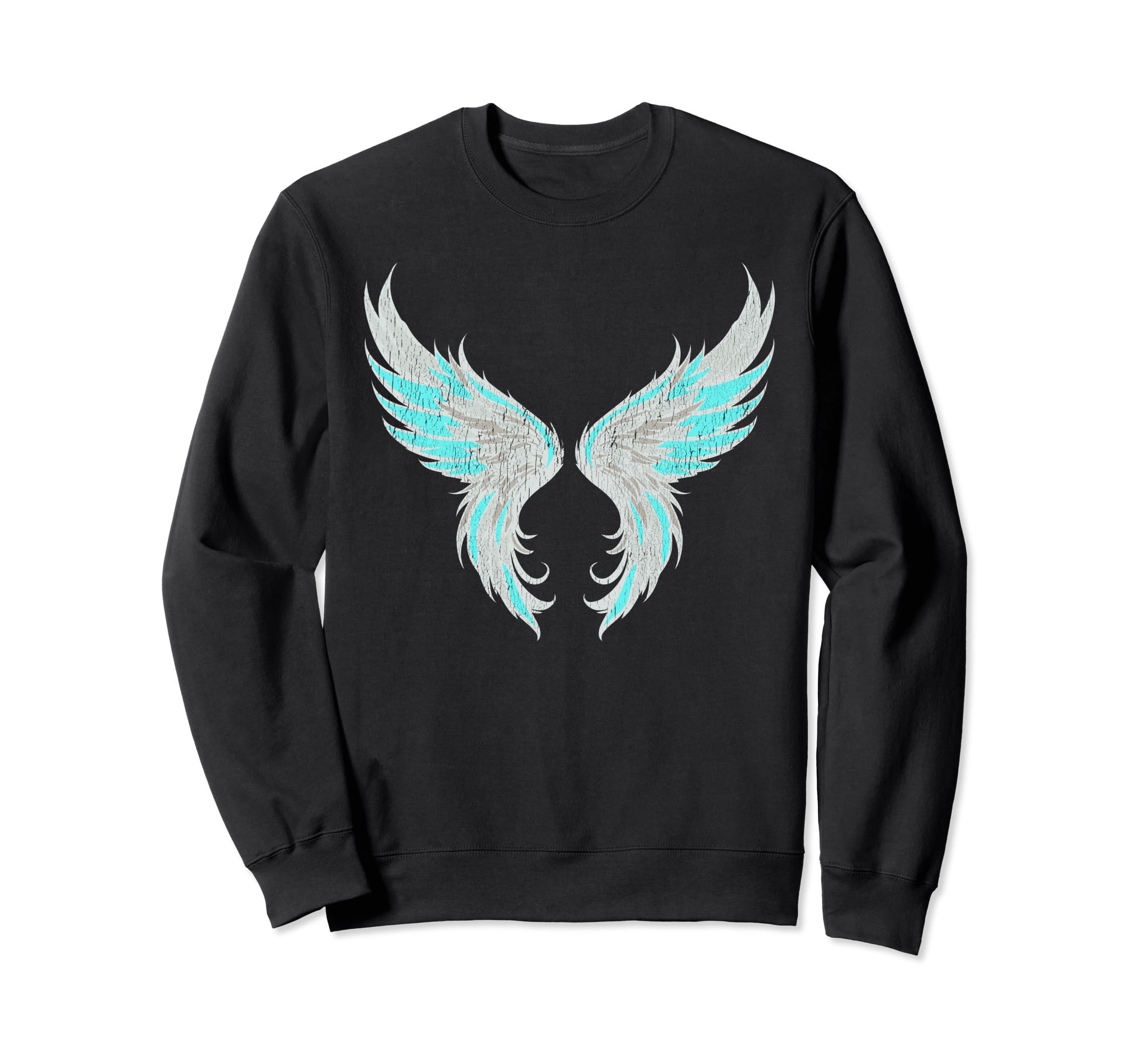 Gothic Angel Wings Fairy Grunge Sweatshirt - Casual Everyday Wear Unisex - T-Shirt, Sweatshirt, Hoodie