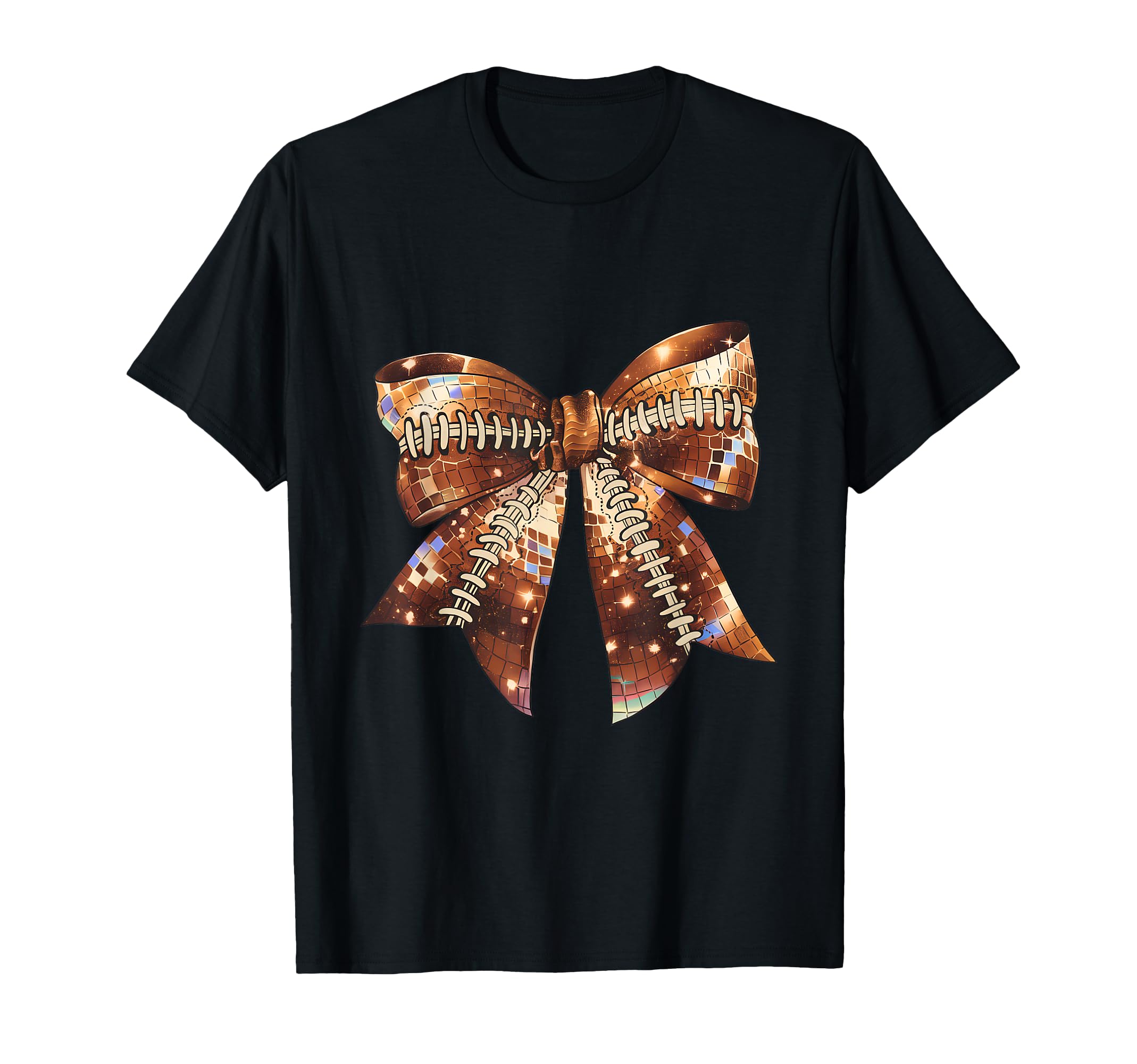 Bow Coquette Disco Football Autumn T-Shirt - Novelty Apparel Men Women - T-Shirt, Sweatshirt, Hoodie