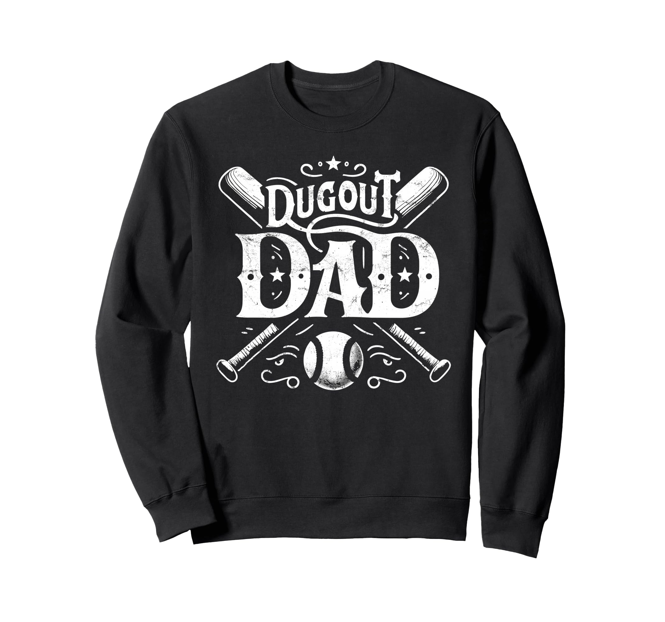 Dugout Dad Baseball Sports Sweatshirt - Fun Novelty Design Unisex - T-Shirt, Sweatshirt, Hoodie