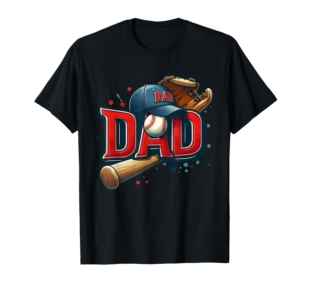 Baseball Dad Hat Funny Sports Dad Bat T-Shirt - Custom Art Print Men Women - T-Shirt, Sweatshirt, Hoodie