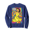 Pop Art Brunette Psychedelic 50S Sweatshirt - Custom Art Print for Adults - T-Shirt, Sweatshirt, Hoodie