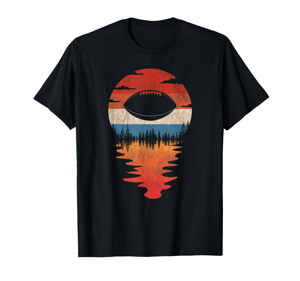 Football Ball Sunset T-Shirt - Graphic Print for Adults - T-Shirt, Sweatshirt, Hoodie