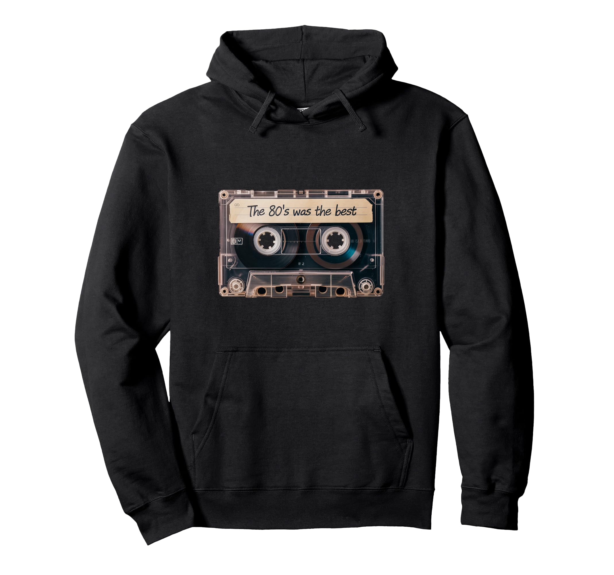 80S Was Best Mix Tape Cassette Hoodie - Casual Everyday Wear Unisex - T-Shirt, Sweatshirt, Hoodie