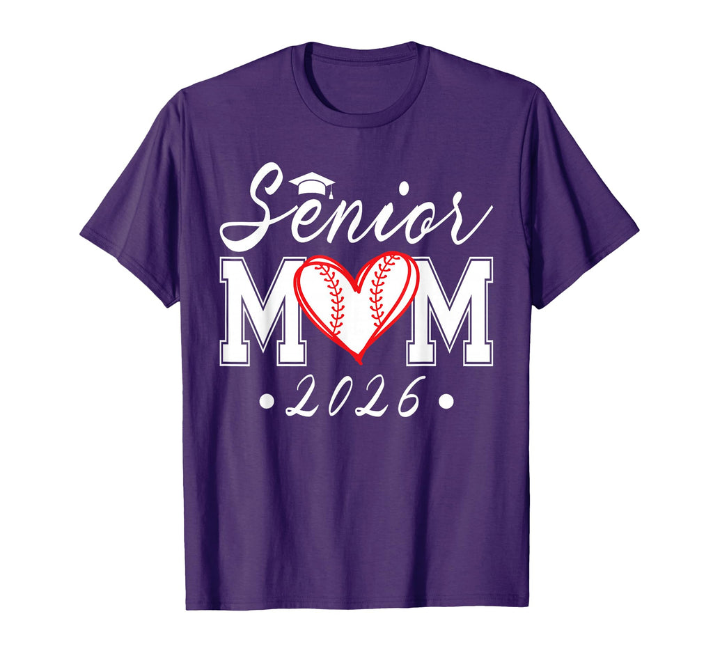 Senior Mom 2026 Class 2026 Baseball Mom T-Shirt - Trendy Graphic Men Women - T-Shirt, Sweatshirt, Hoodie