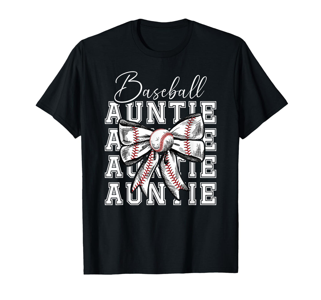 Baseball Auntie Coquette Baseball Aunt T-Shirt - Trendy Graphic Men Women - T-Shirt, Sweatshirt, Hoodie