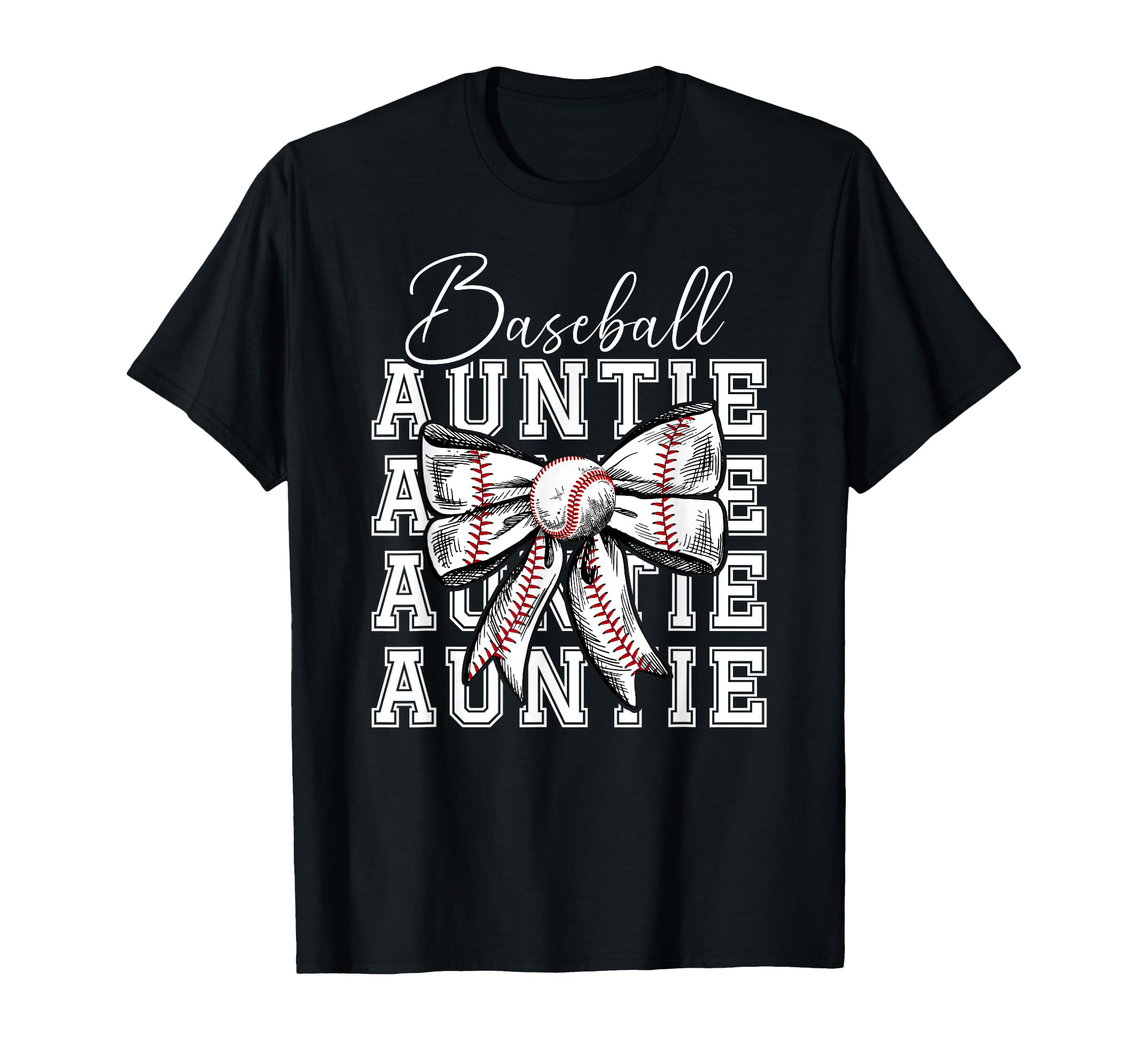Baseball Auntie Coquette Baseball Aunt T-Shirt - Trendy Graphic Men Women - T-Shirt, Sweatshirt, Hoodie