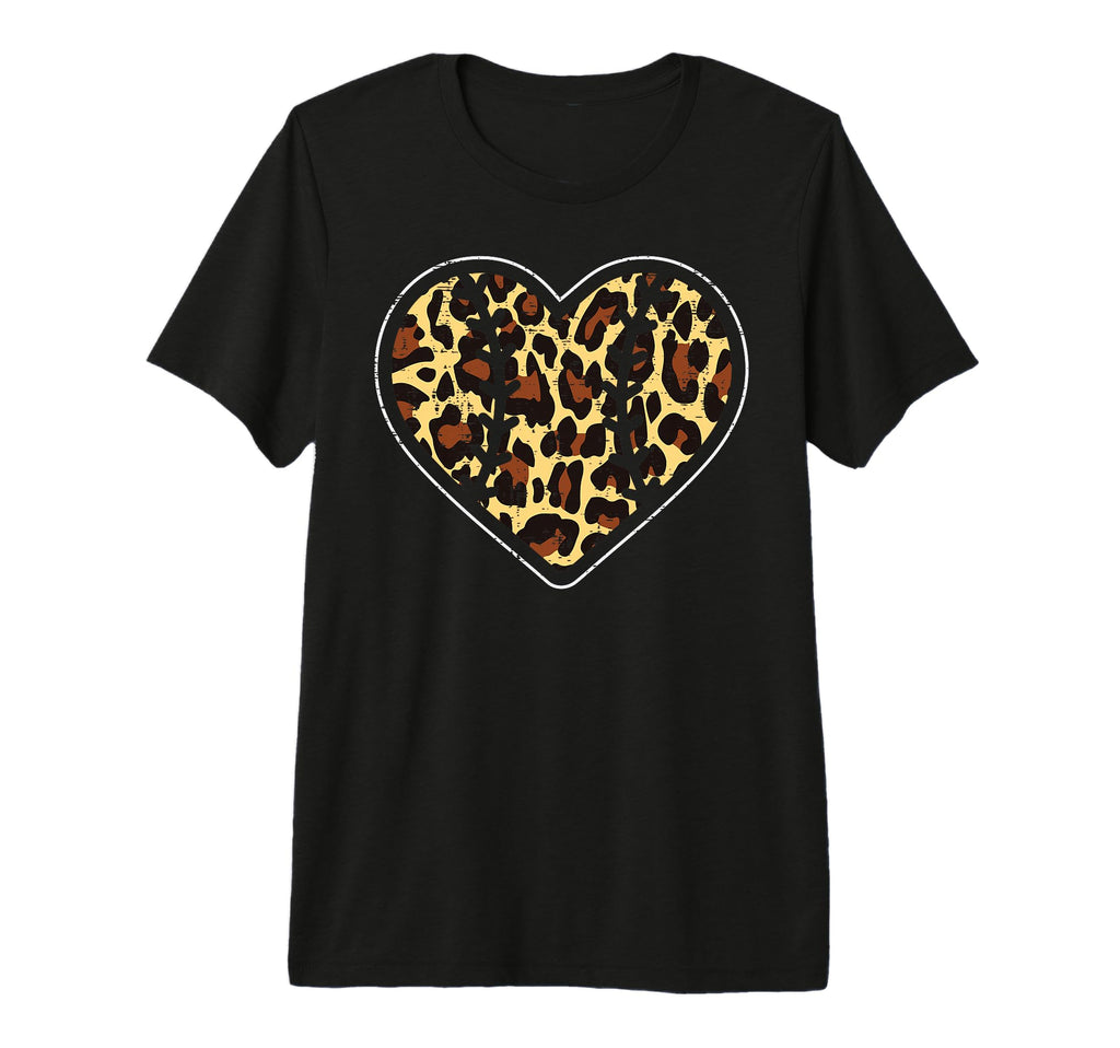 Leopard Baseball Heart Love Sports T-Shirt - Streetwear Style for Adults - T-Shirt, Sweatshirt, Hoodie