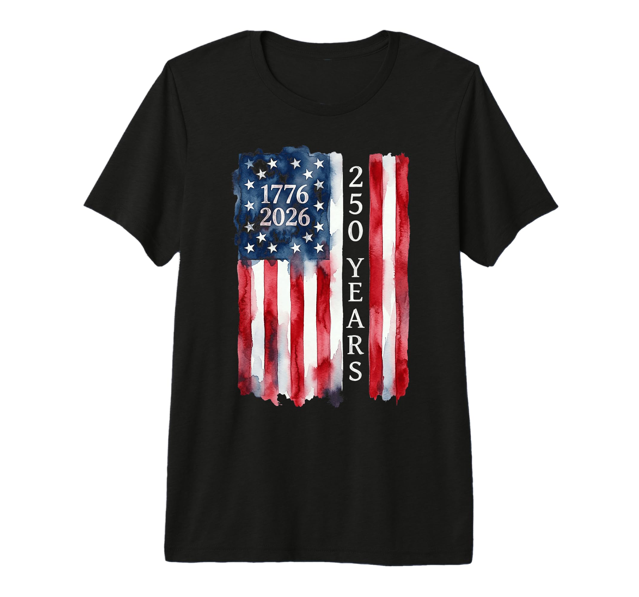 1776 2026 250 Years Distressed T-Shirt - Aesthetic Graphic Men Women - T-Shirt, Sweatshirt, Hoodie