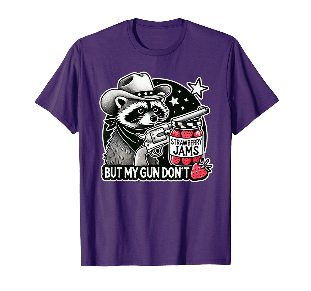 Strawberry Jams But My Gun Dont Funny T-Shirt - Custom Art Print Unisex - T-Shirt, Sweatshirt, Hoodie