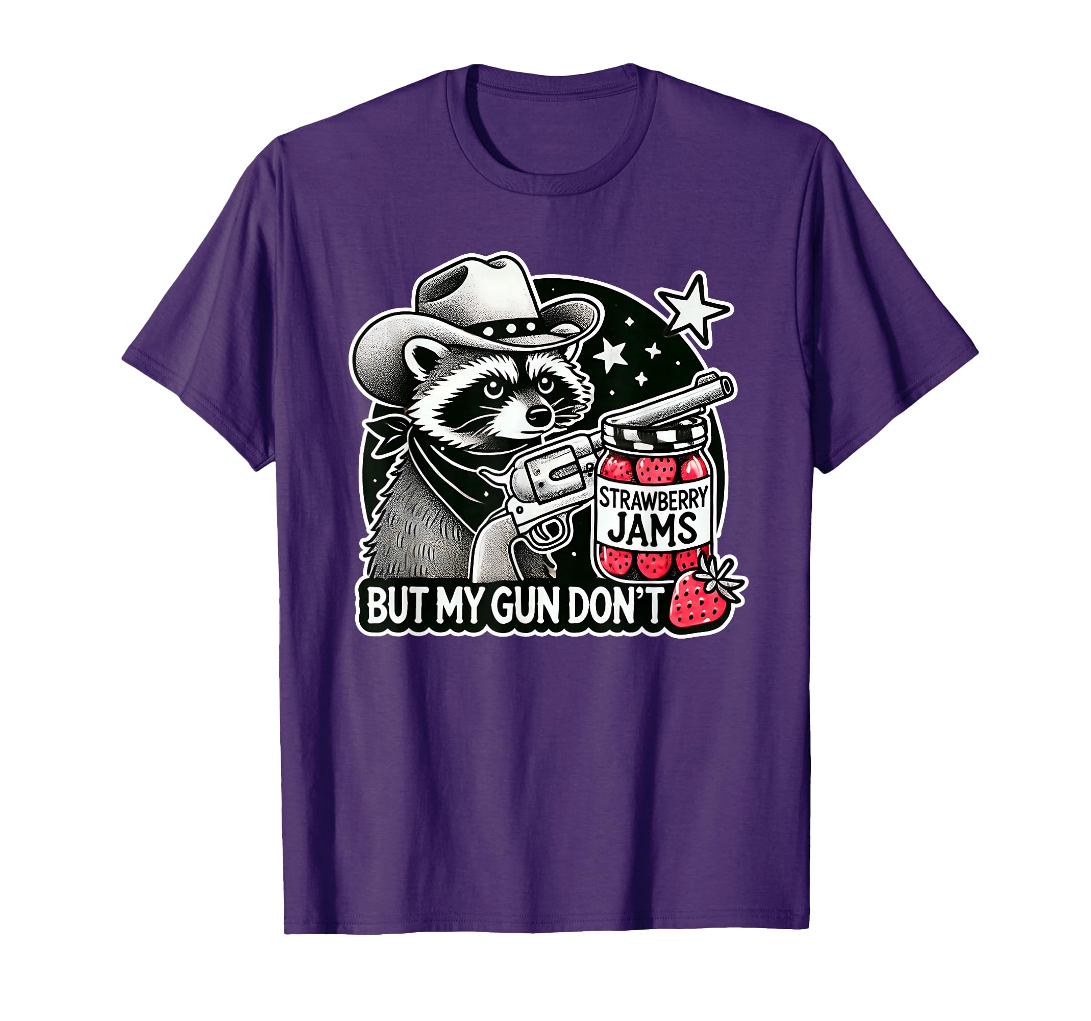 Strawberry Jams But My Gun Dont Funny T-Shirt - Custom Art Print Unisex - T-Shirt, Sweatshirt, Hoodie