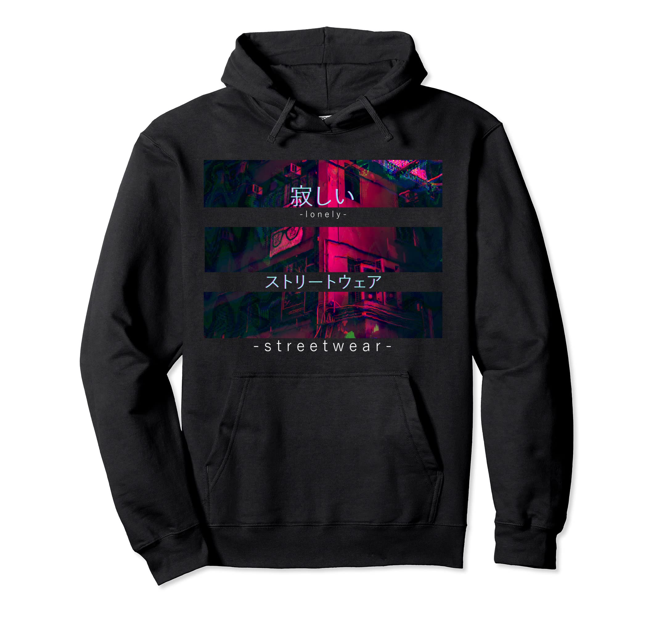 Japan Tokyo Lonely Streetwear Hoodie - Fun Novelty Design for Adults - T-Shirt, Sweatshirt, Hoodie