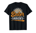 Baseball Sister Im Just Here Snacks T-Shirt - Custom Art Print for Adults - T-Shirt, Sweatshirt, Hoodie