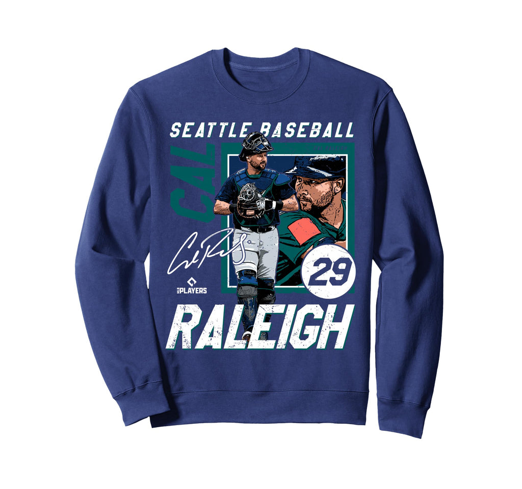 Cal Raleigh Seattle Mlb Baseball Players Sweatshirt - Graphic Print Unisex - T-Shirt, Sweatshirt, Hoodie