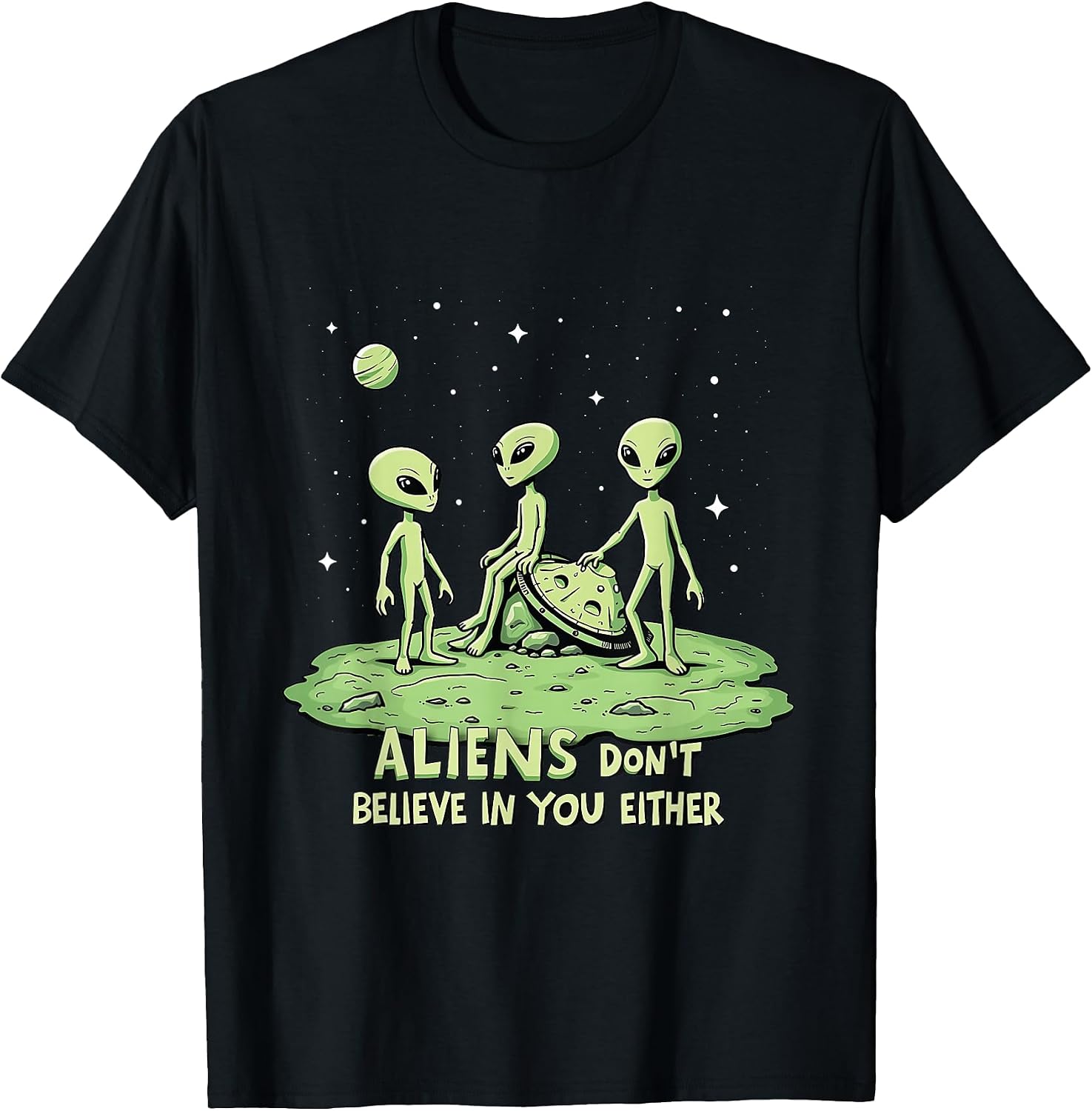 Funny UFO Fans Extraterrestrial Alien Design - Adult & Kids T-Shirts, Sweatshirts & Hoodies apparel design preview 1