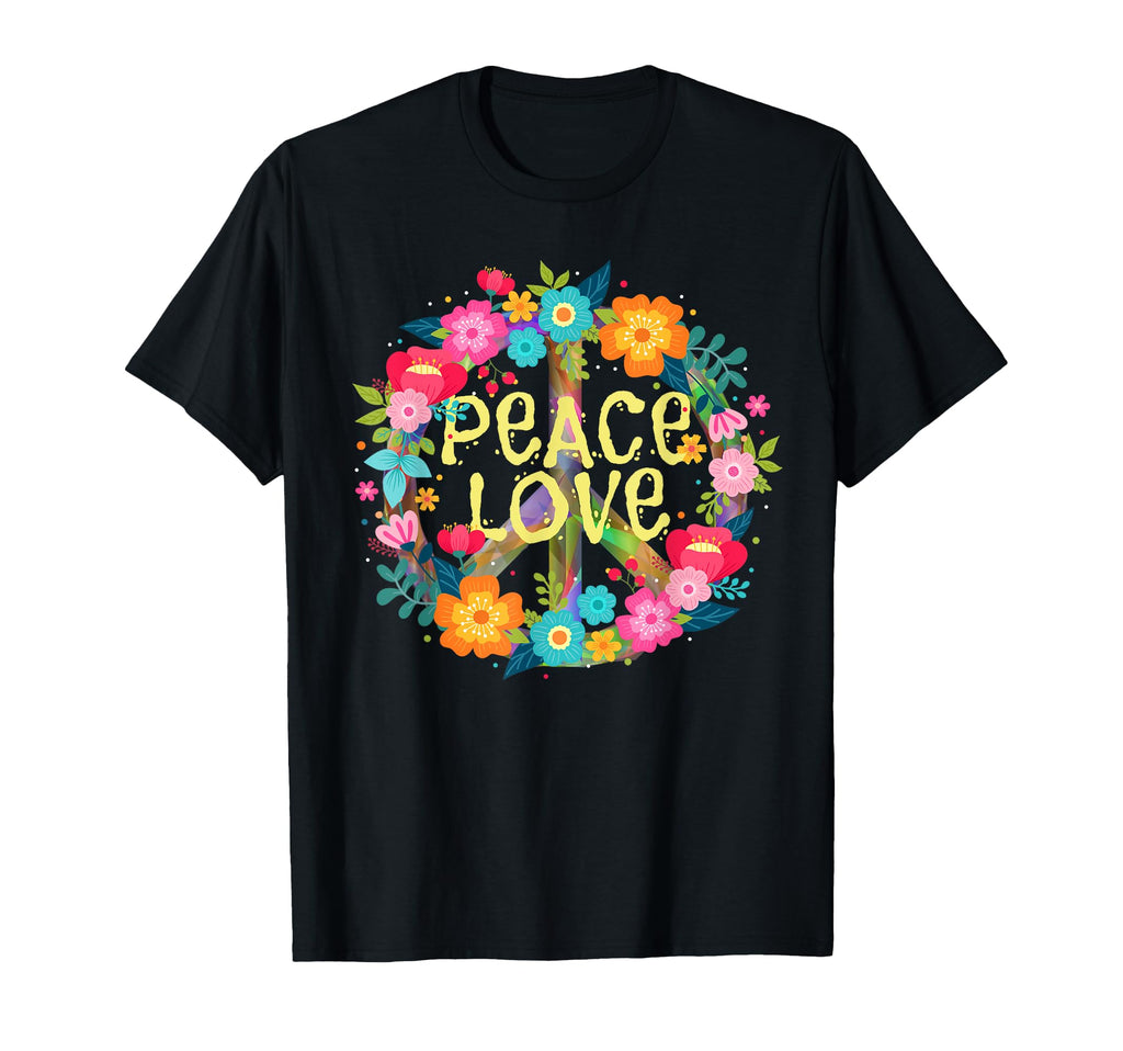 Peace Love Hippie Costume Tie Die 60S 70S T-Shirt - Graphic Print Men Women - T-Shirt, Sweatshirt, Hoodie
