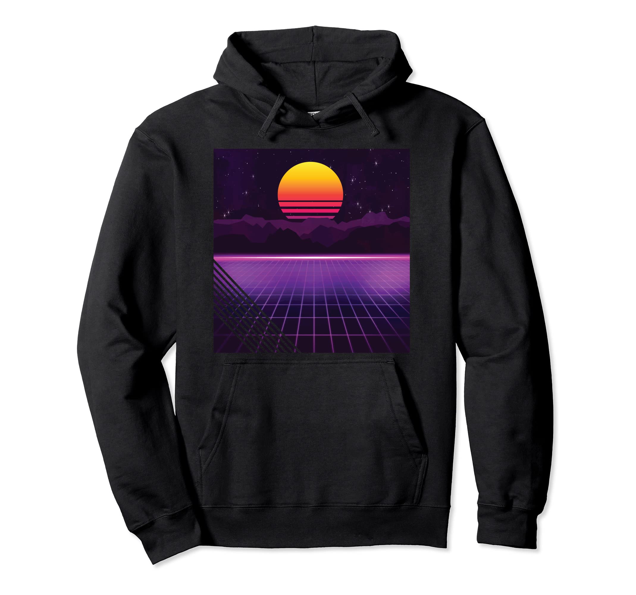 Outrun Synthwave Vaporwave Aesthetic 80S Hoodie - Unique Graphic for Adults - T-Shirt, Sweatshirt, Hoodie
