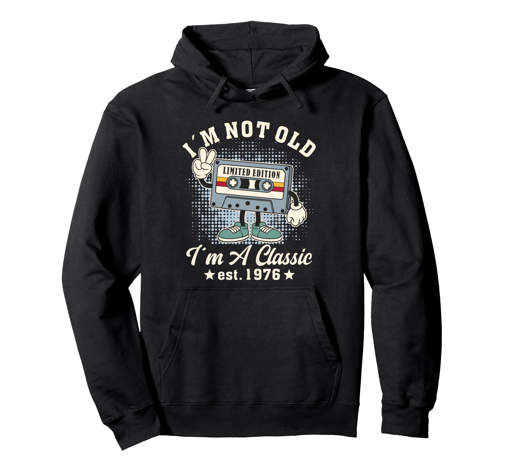 50Th Birthday 2026 Cartoon Character Hoodie - Fun Novelty Design Men Women - T-Shirt, Sweatshirt, Hoodie