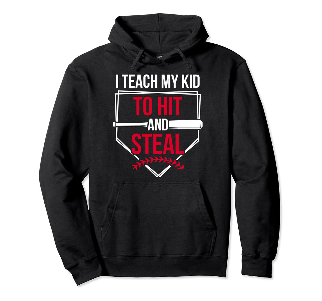 Hit And Steal Baseball Mom Baseball Hoodie - Streetwear Style for Adults - T-Shirt, Sweatshirt, Hoodie