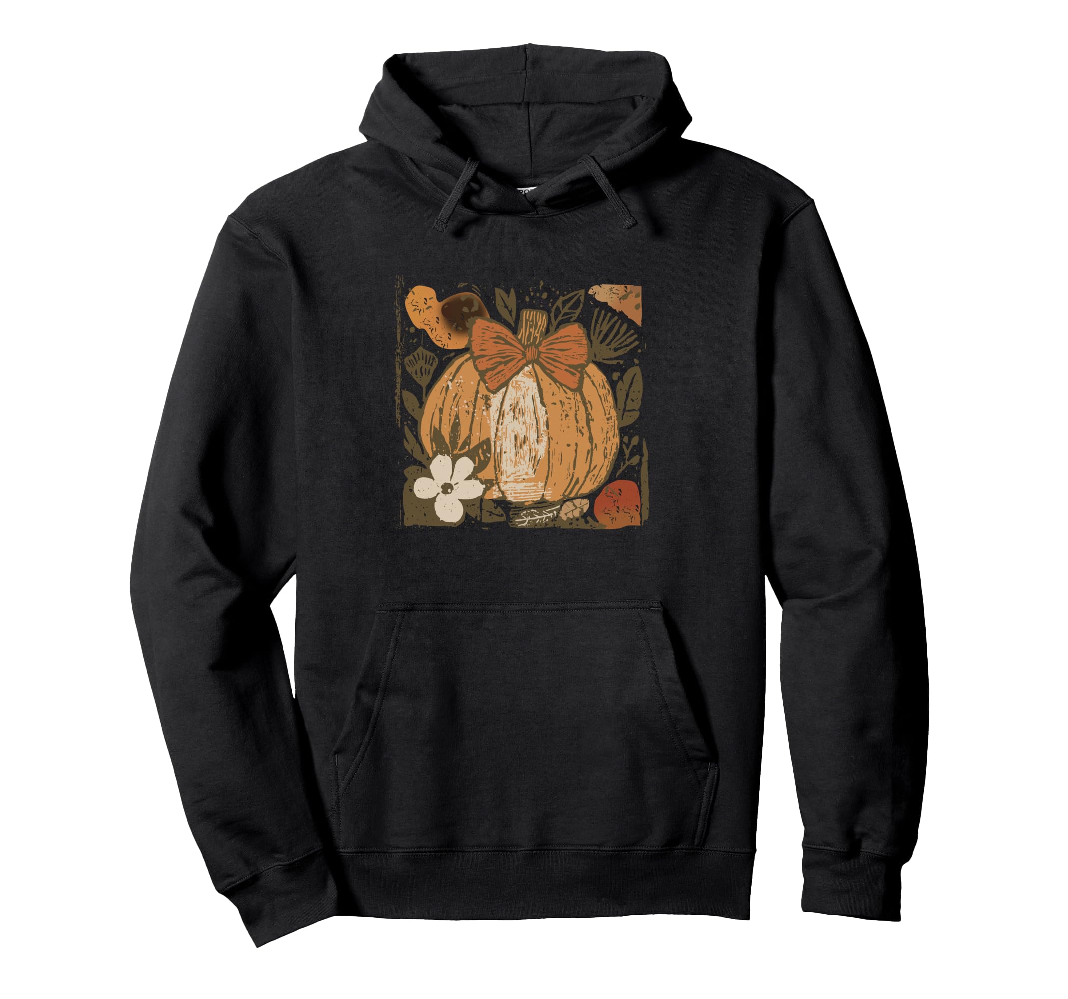 Boho Pumpkin Floral Halloween Fall Vibes Hoodie - Novelty Apparel Unisex - T-Shirt, Sweatshirt, Hoodie