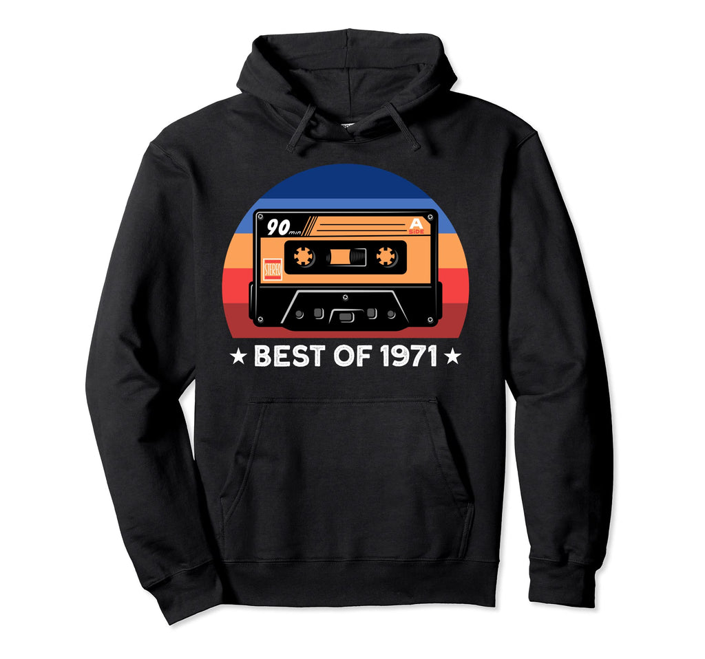 Birthday 1971 Cassette Tape Hoodie - Casual Everyday Wear for Adults - T-Shirt, Sweatshirt, Hoodie