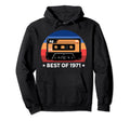 Birthday 1971 Cassette Tape Hoodie - Casual Everyday Wear for Adults - T-Shirt, Sweatshirt, Hoodie