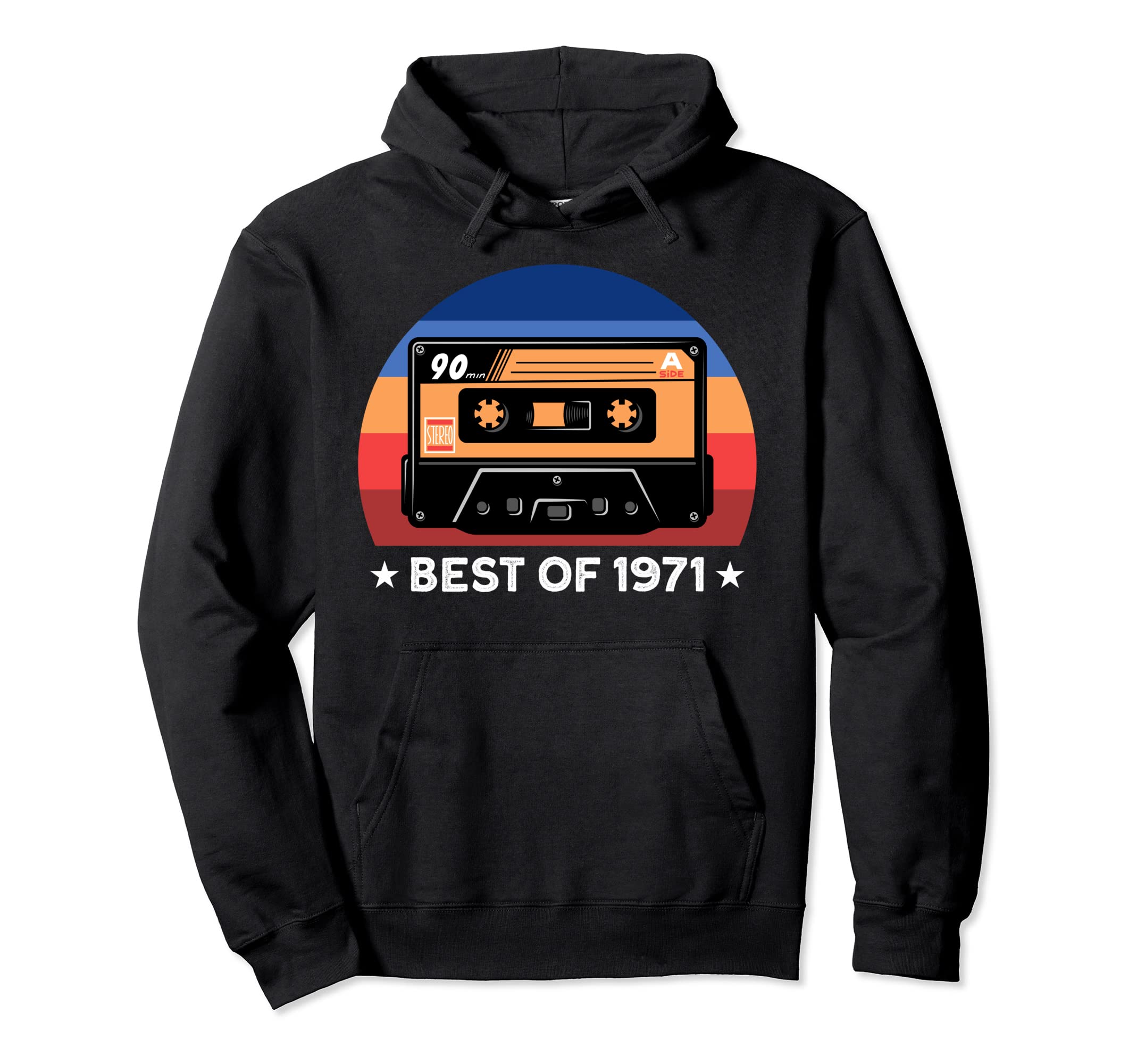 Birthday 1971 Cassette Tape Hoodie - Casual Everyday Wear for Adults - T-Shirt, Sweatshirt, Hoodie