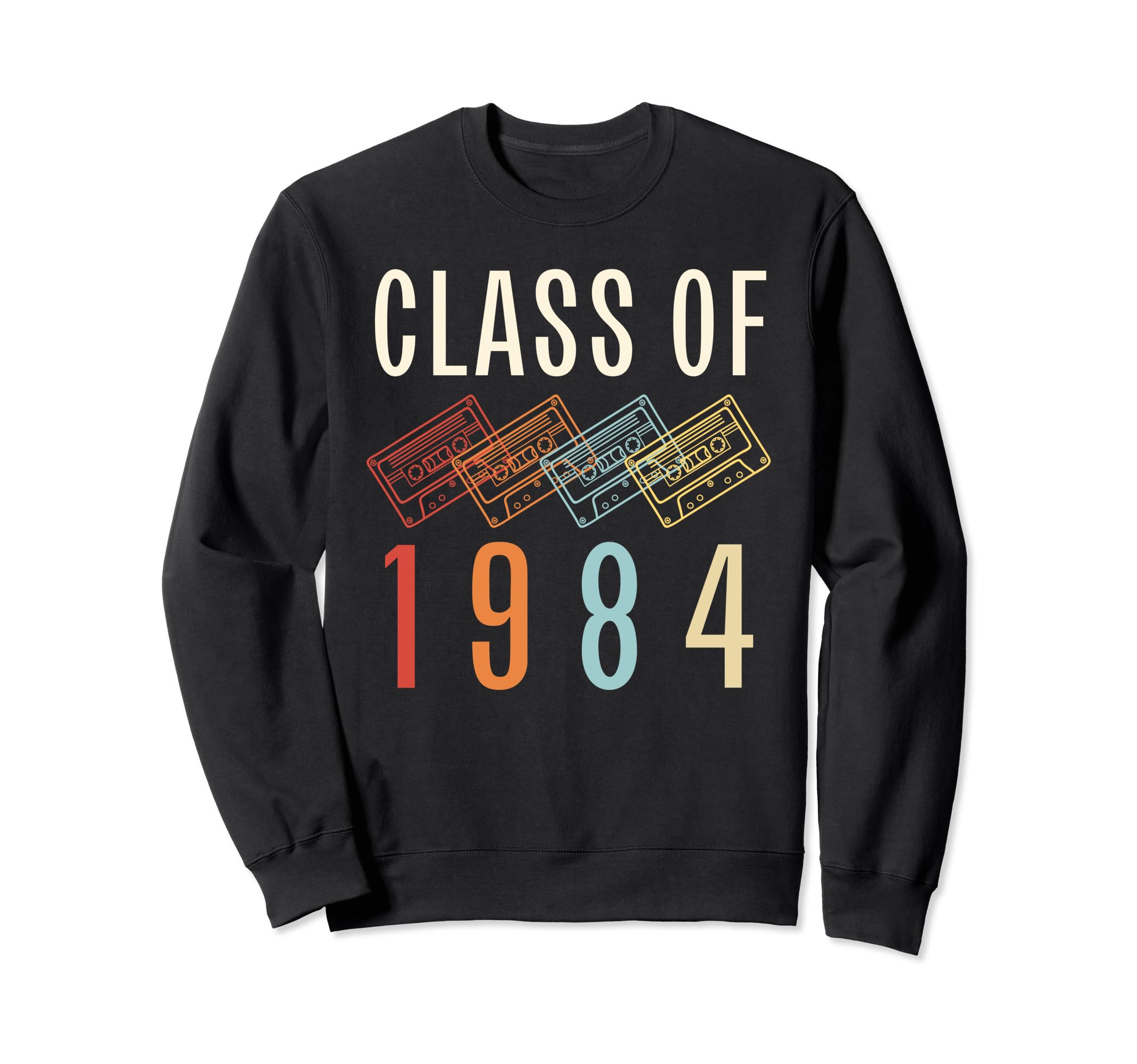 Class 1984 Cassette Tape 40Th Reunion Sweatshirt - Trendy Graphic Unisex - T-Shirt, Sweatshirt, Hoodie