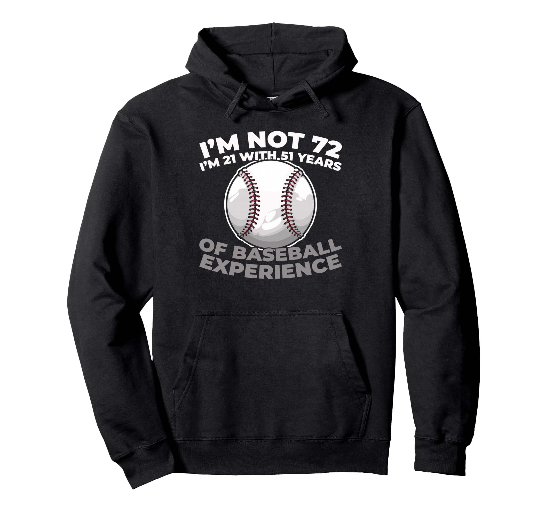 72Th Birthday Baseballer Team Sport Baseball Hoodie - Graphic Print Unisex - T-Shirt, Sweatshirt, Hoodie