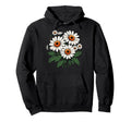 Daisies Wildflower Botanical Garden Hoodie - Unique Graphic Unisex - T-Shirt, Sweatshirt, Hoodie