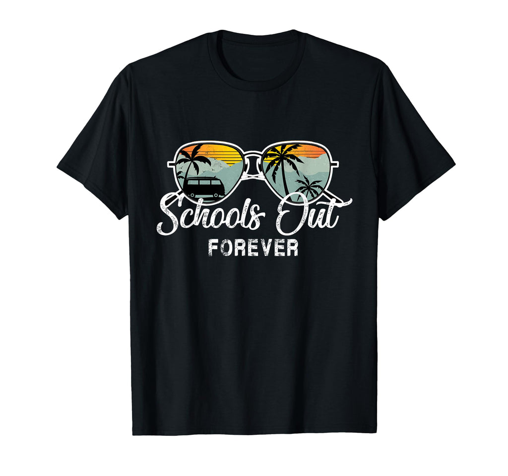 Schools Out Forever Sunset Vacation T-Shirt - Aesthetic Graphic Unisex - T-Shirt, Sweatshirt, Hoodie