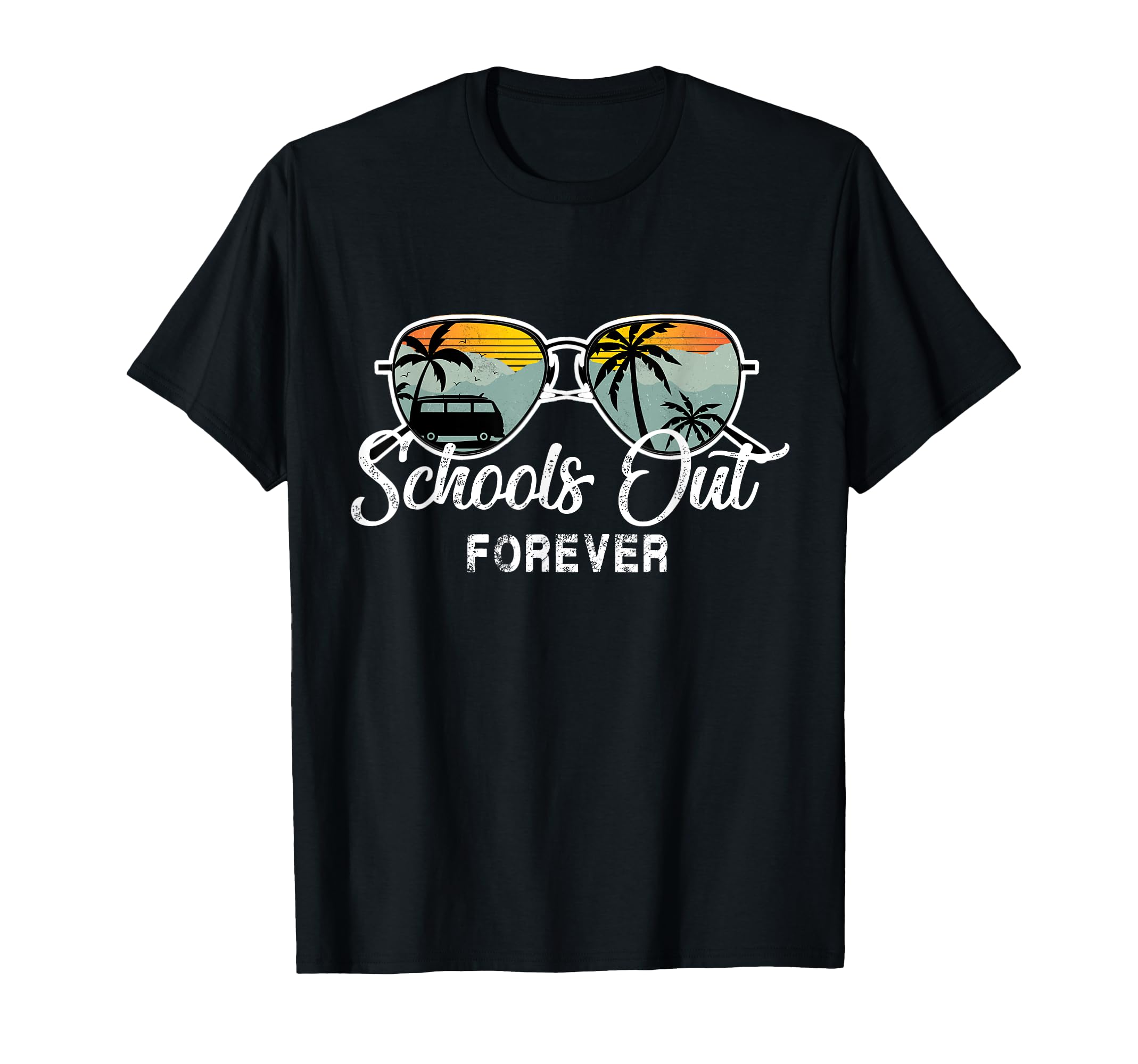 Schools Out Forever Sunset Vacation T-Shirt - Aesthetic Graphic Unisex - T-Shirt, Sweatshirt, Hoodie
