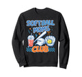 Softball Moms Club Iced Coffee Glove Sweatshirt - Minimalist Print Unisex - T-Shirt, Sweatshirt, Hoodie