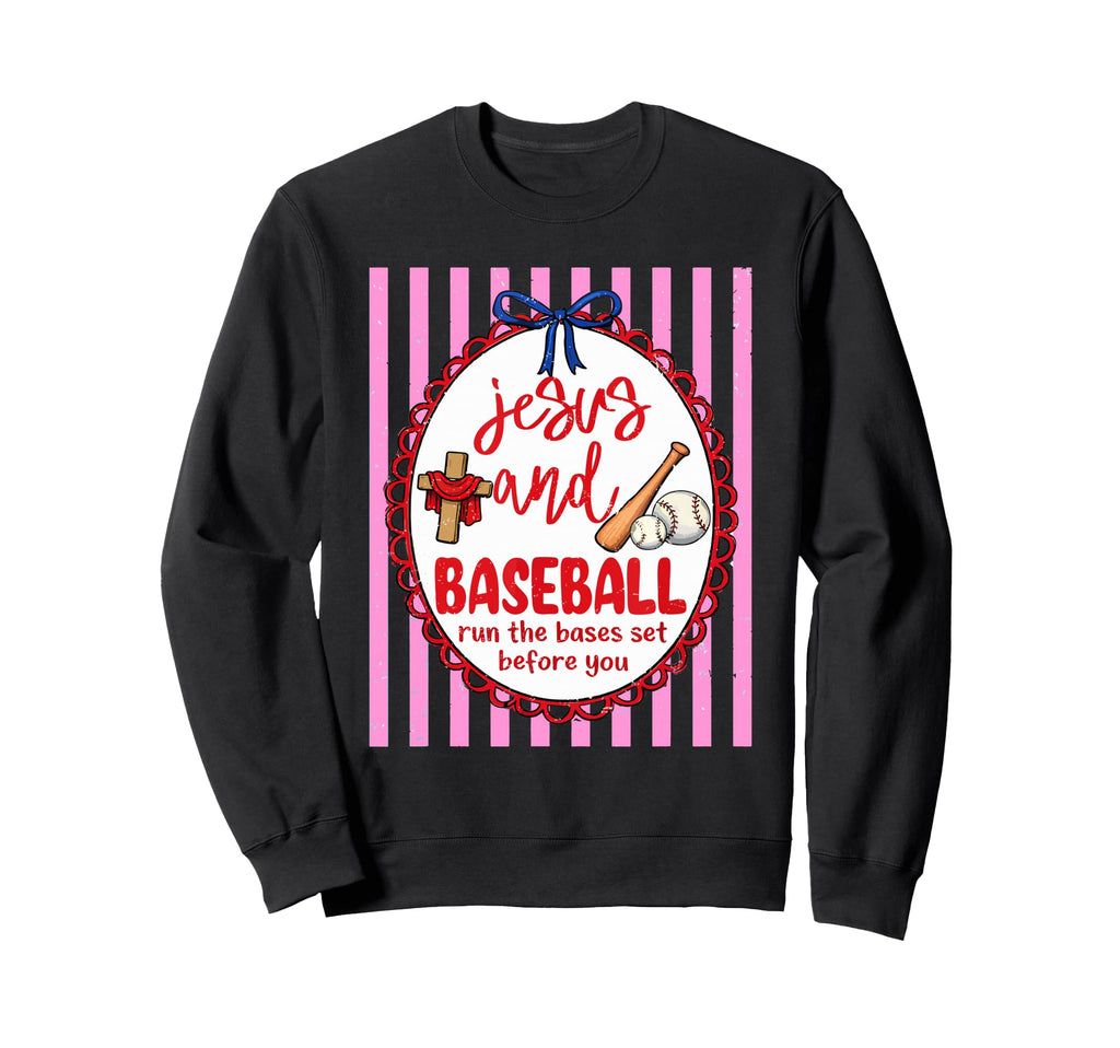 Jesus And Baseball Trendy Sweatshirt - Custom Art Print Men Women - T-Shirt, Sweatshirt, Hoodie