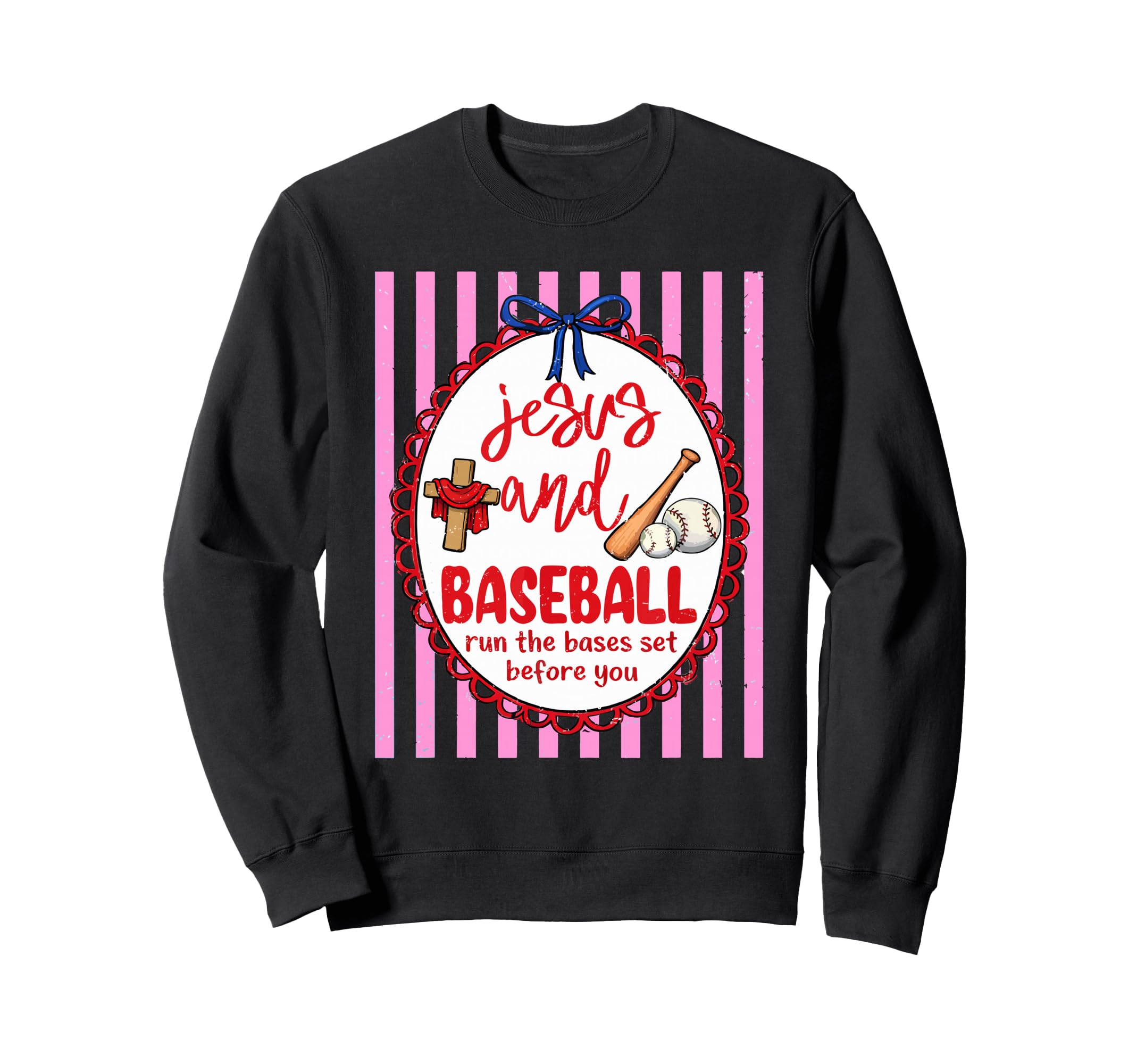 Jesus And Baseball Trendy Sweatshirt - Custom Art Print Men Women - T-Shirt, Sweatshirt, Hoodie