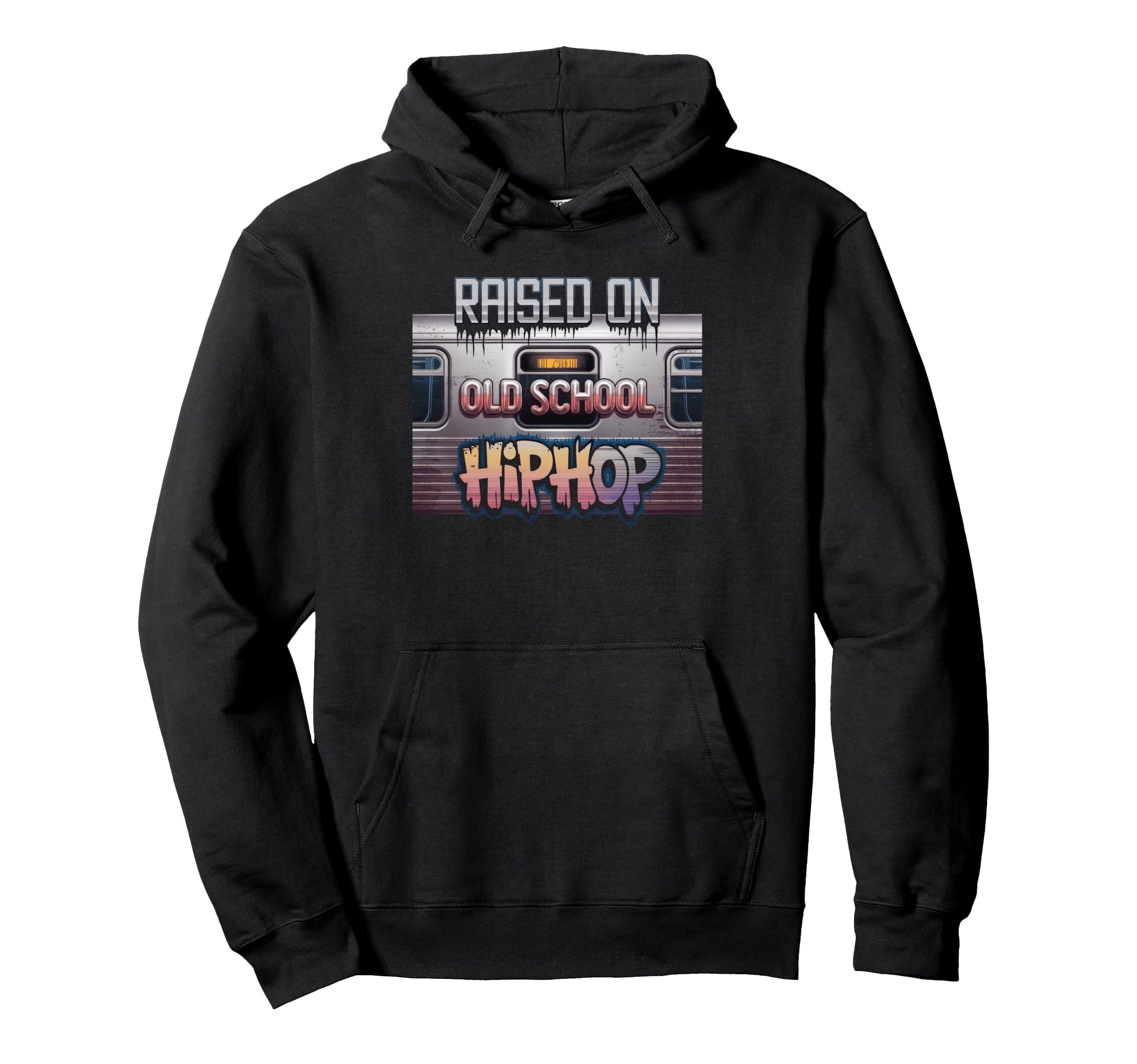 Raised Old School Hip Hop Cassette Hoodie - Aesthetic Graphic Men Women - T-Shirt, Sweatshirt, Hoodie