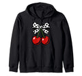 Cherry Polka Dot Bow Y2K Coquette Hoodie - Aesthetic Graphic Men Women - T-Shirt, Sweatshirt, Hoodie