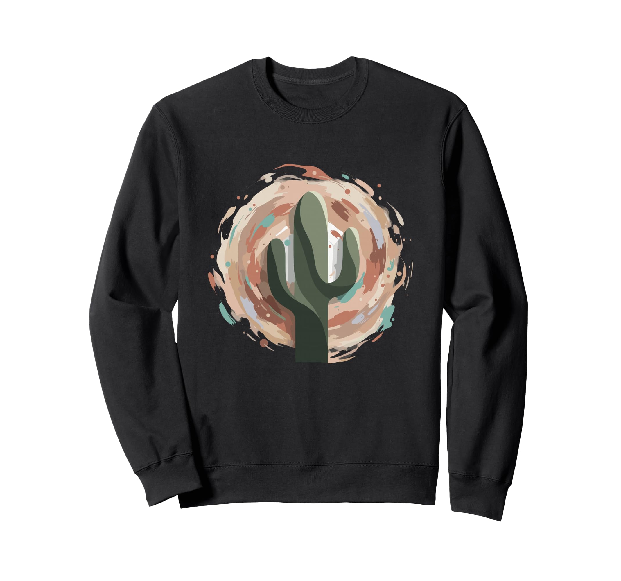Abstract Desert Cactus Boho Western Sweatshirt - Minimalist Print Unisex - T-Shirt, Sweatshirt, Hoodie