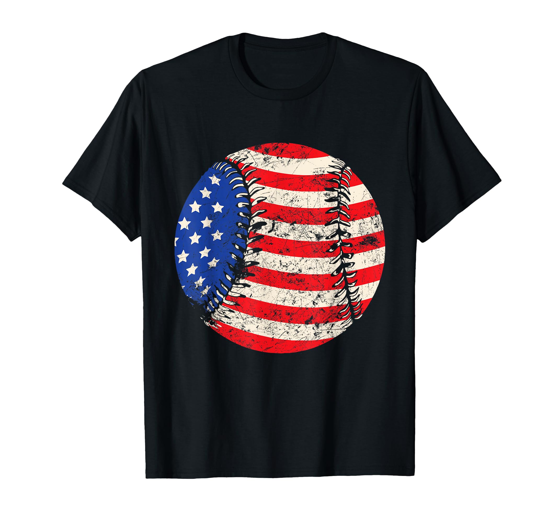 Baseball U S American Flag July 4Th T-Shirt - Streetwear Style Unisex - T-Shirt, Sweatshirt, Hoodie