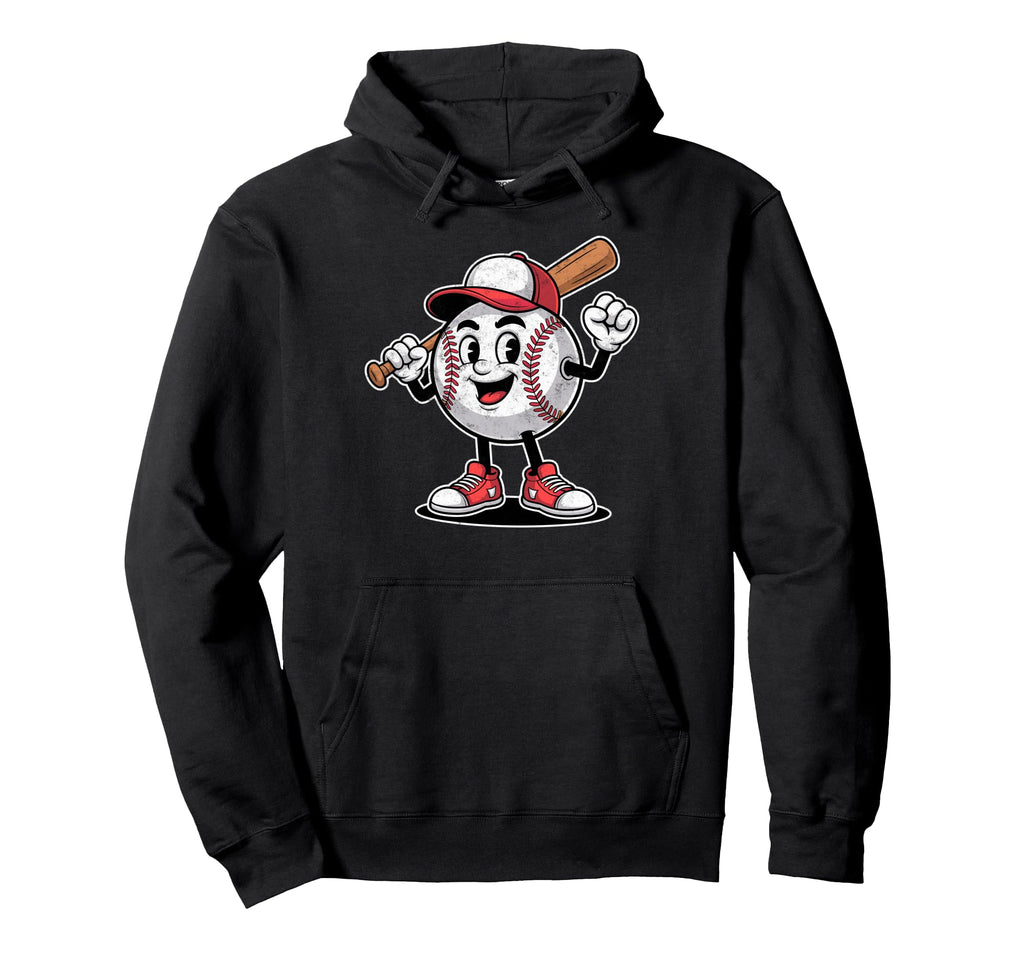 Funny Baseball Ball Player Coach Dad Hoodie - Minimalist Print for Adults - T-Shirt, Sweatshirt, Hoodie