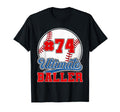 Baseball Baller Player Number 74 Mom T-Shirt - Custom Art Print for Adults - T-Shirt, Sweatshirt, Hoodie