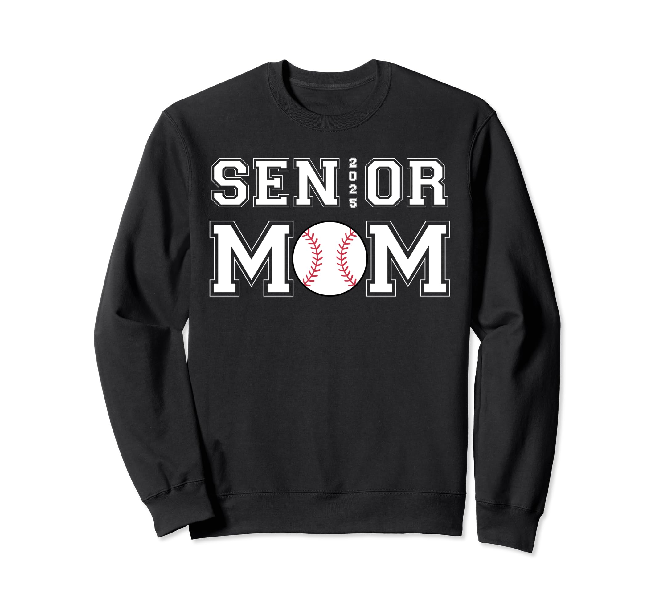 Class 2025 Baseball Mom Senior Sweatshirt - Minimalist Print for Adults - T-Shirt, Sweatshirt, Hoodie