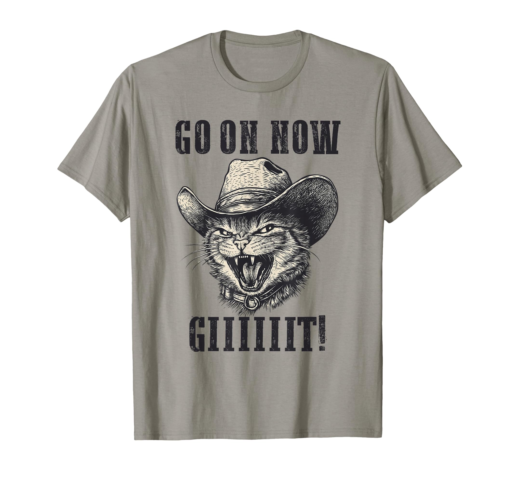 Cowboy Cat Go Git Western Cat T-Shirt - Custom Art Print Unisex - T-Shirt, Sweatshirt, Hoodie