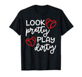 Pretty Play Dirty Softball Baseball Mom T-Shirt - Unique Graphic Men Women - T-Shirt, Sweatshirt, Hoodie