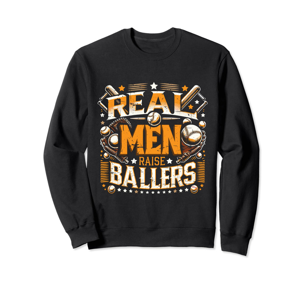 Funny Baseball Dad Fathers Day Sweatshirt - Custom Art Print Men Women - T-Shirt, Sweatshirt, Hoodie
