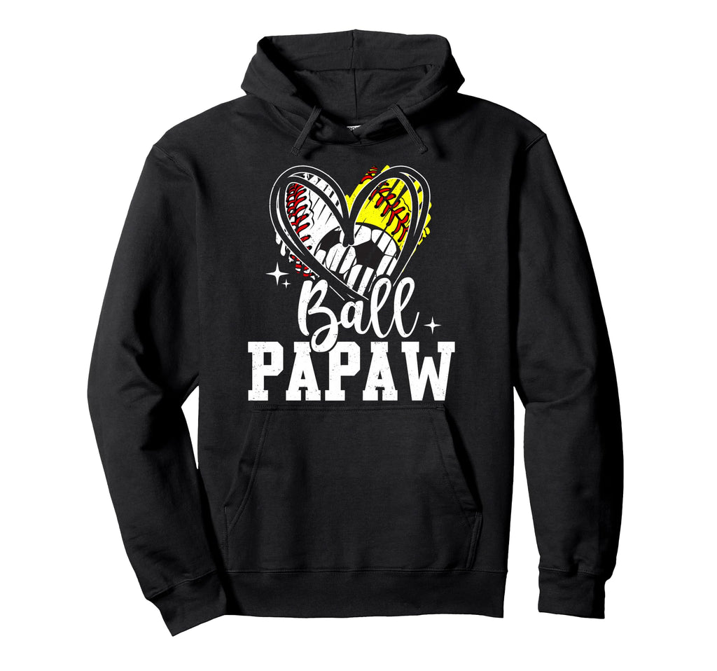 Ball Papaw Baseball Softball Hoodie - Casual Everyday Wear for Adults - T-Shirt, Sweatshirt, Hoodie