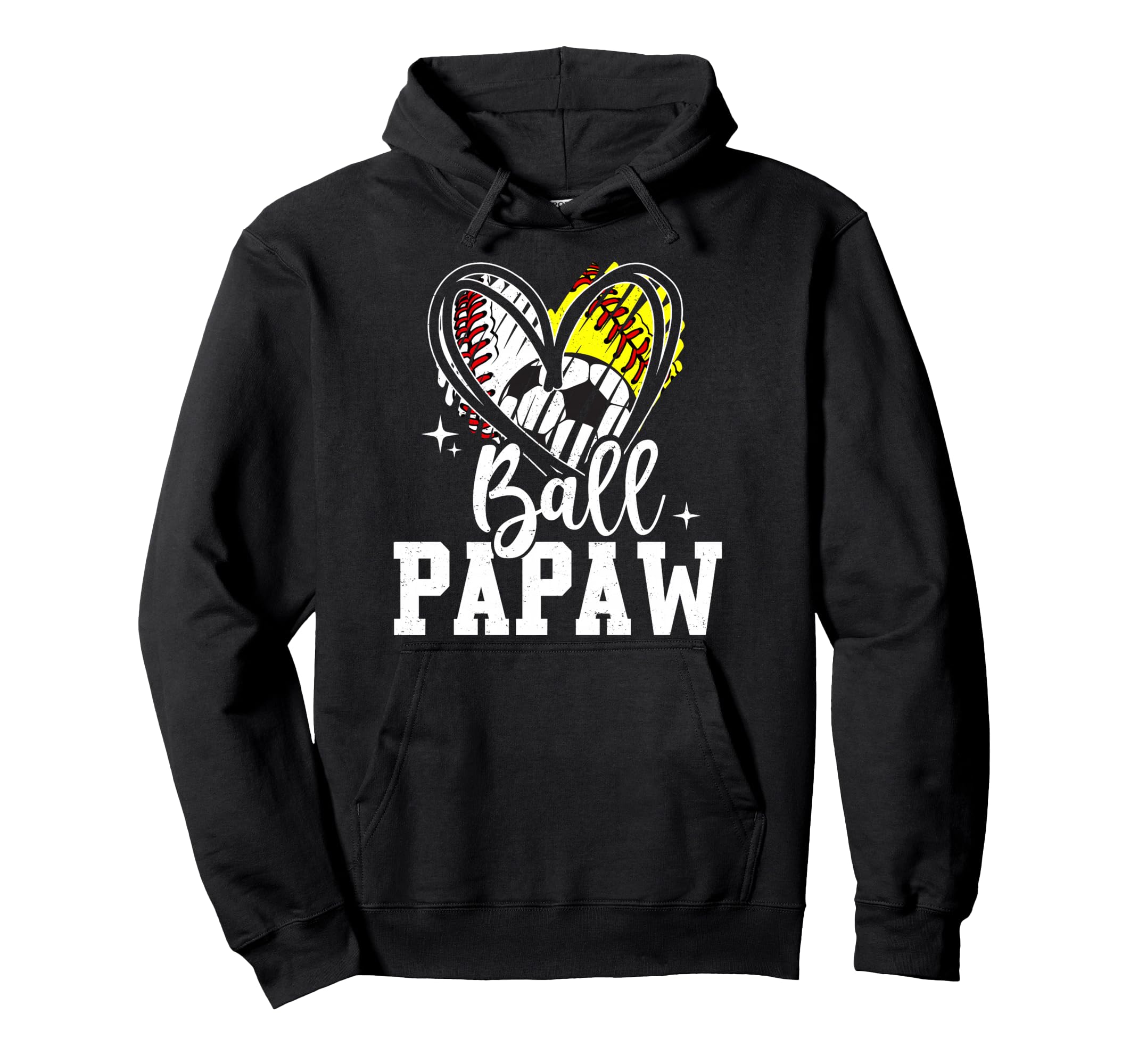 Ball Papaw Baseball Softball Hoodie - Casual Everyday Wear for Adults - T-Shirt, Sweatshirt, Hoodie