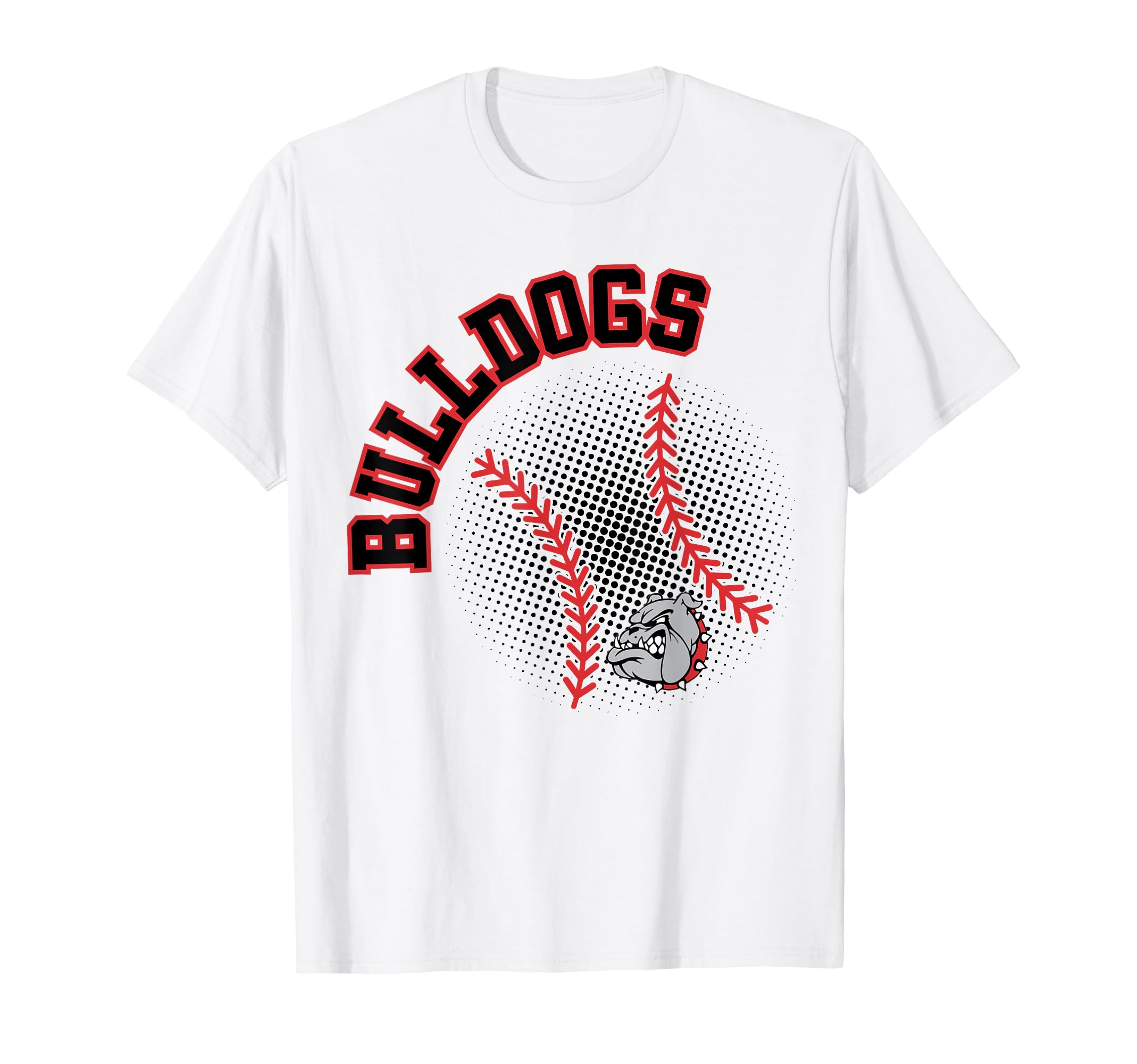 Bulldogs Baseball Red Bulldogs School T-Shirt - Aesthetic Graphic Unisex - T-Shirt, Sweatshirt, Hoodie